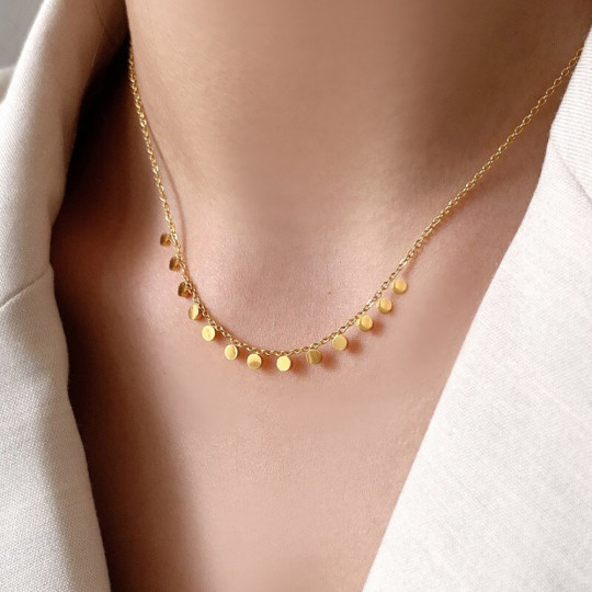 Collier Plaqué Or 14K - Sequin