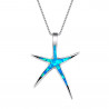 Collier Opale Etoile de mer Argent 925 - Collier pendentif étoile de mer