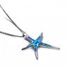 Collier Opale Etoile de mer Argent 925 - Collier pendentif étoile de mer